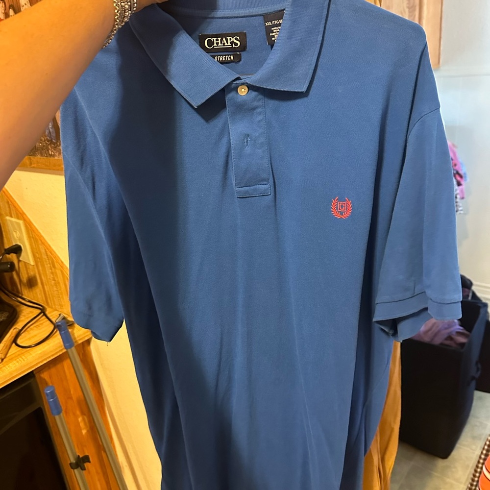Chaps Classic Blue Polo Shirt for Men